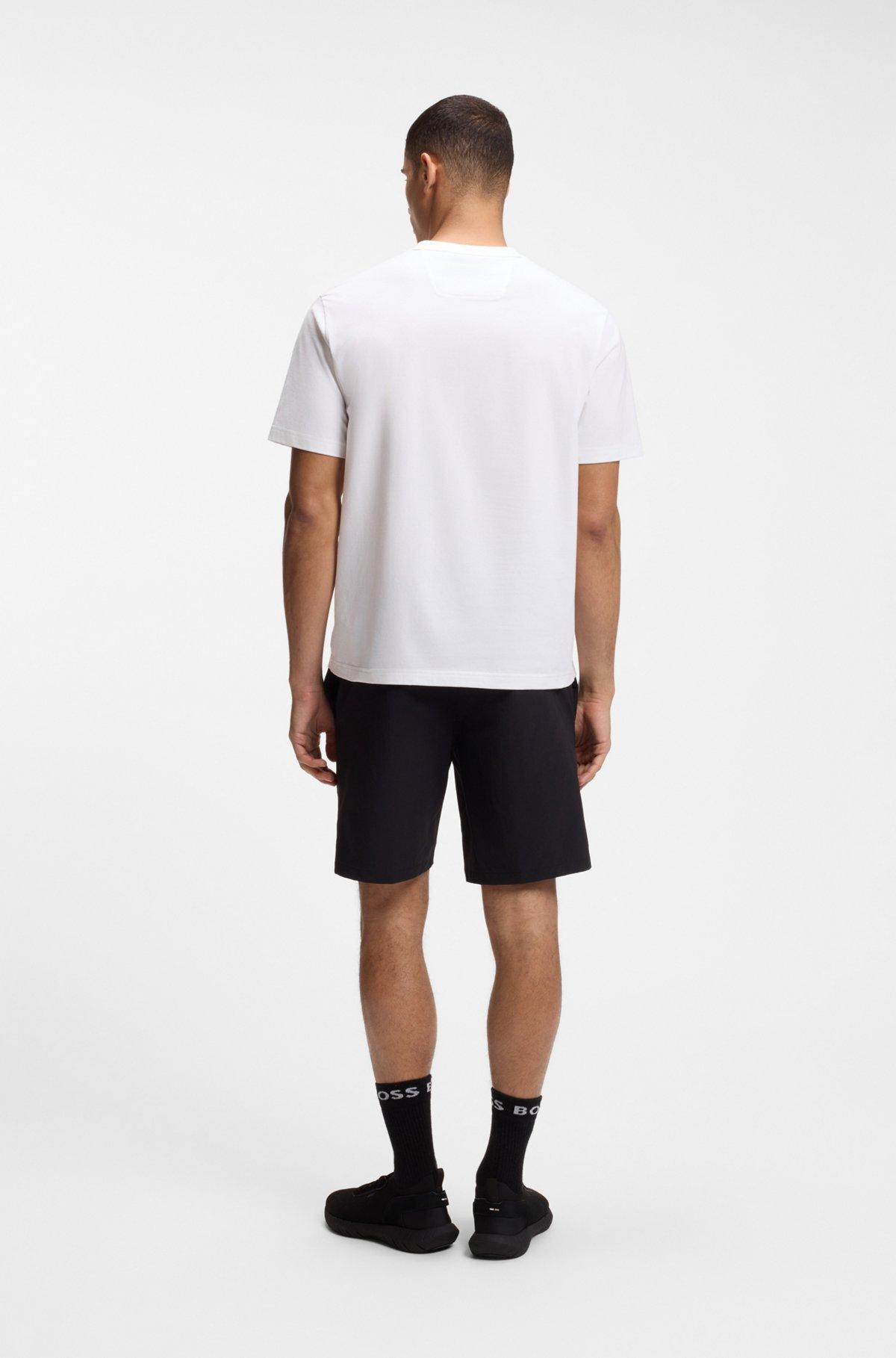 Logo-artwork T-shirt in stretch cotton Product Image