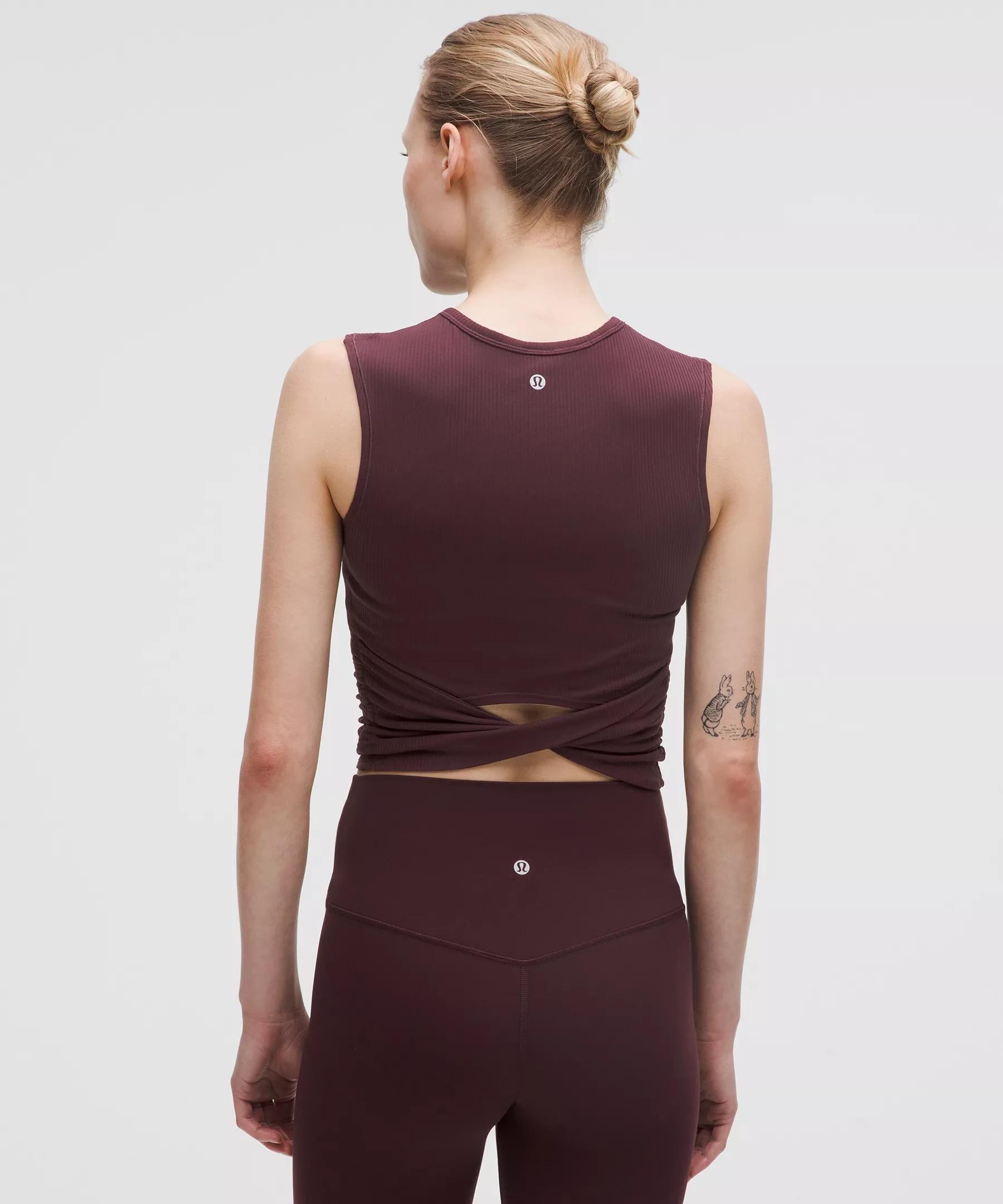 All It Takes Back-Twist Ribbed Tank Top Product Image