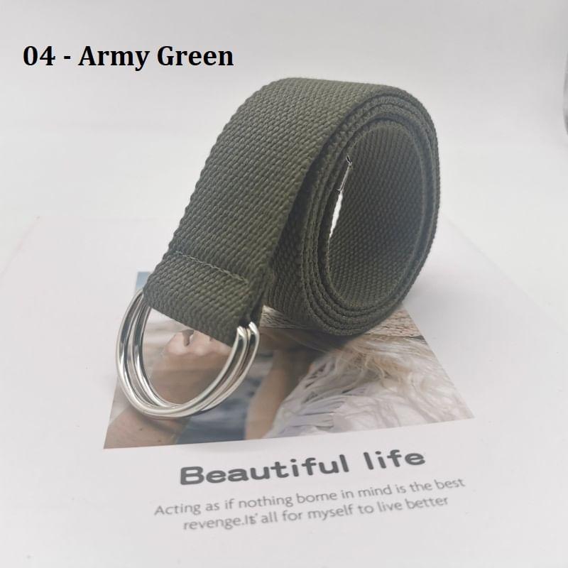 Double D-Ring Canvas Belt Product Image