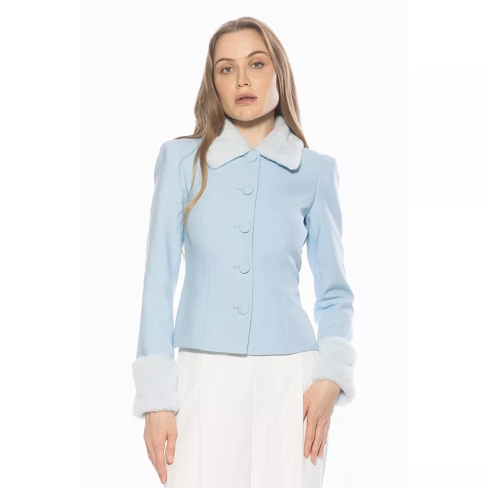 Women's ALEXIA ADMOR Faux Fur Collar & Sleeve Jacket,  Product Image