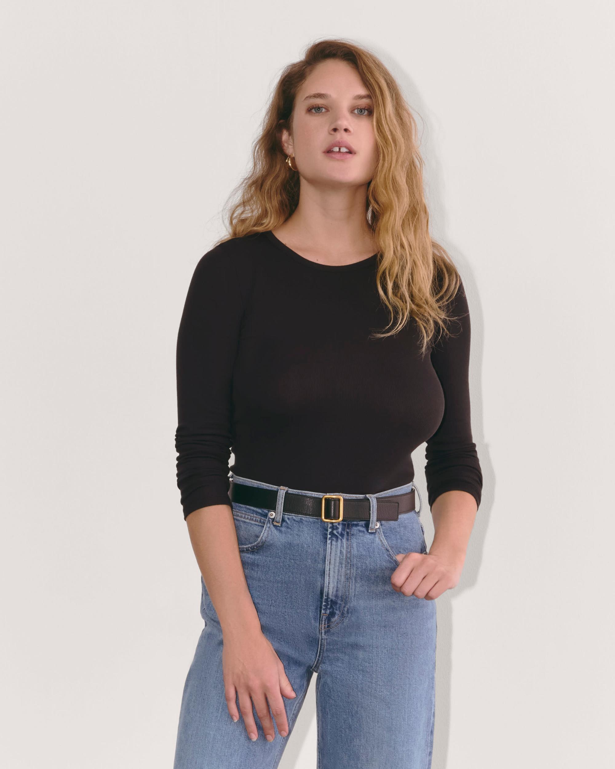 Womens Luxe Rib Long-Sleeve Crew Sweater by Everlane Product Image