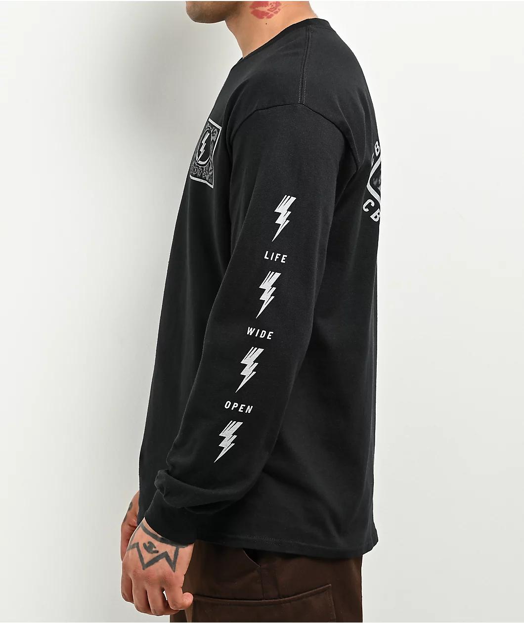 CboysTV Electric Bomb Black Long Sleeve T-Shirt Product Image