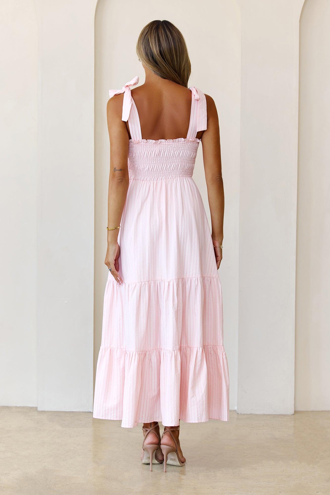 Summer Daydream Maxi Dress Pink Product Image