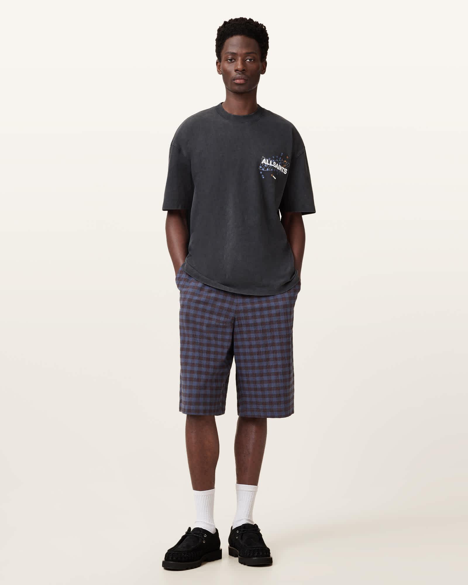 Wavy Oversized Crew Neck T-Shirt Product Image