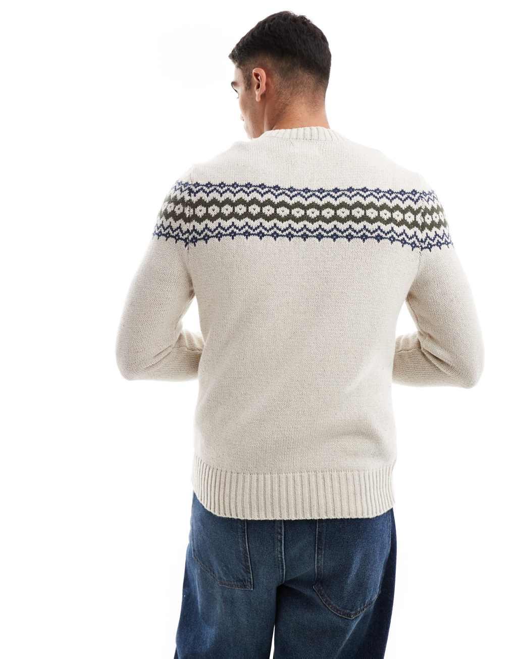 Scalpers Winter Zorn Tricot Sweater In Cream   Product Image