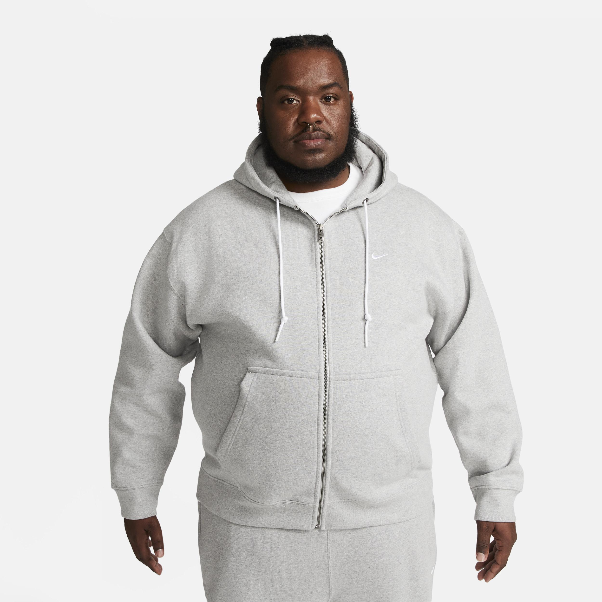 Nike Mens Solo Swoosh Full-Zip Hoodie | DR0403-063 Product Image