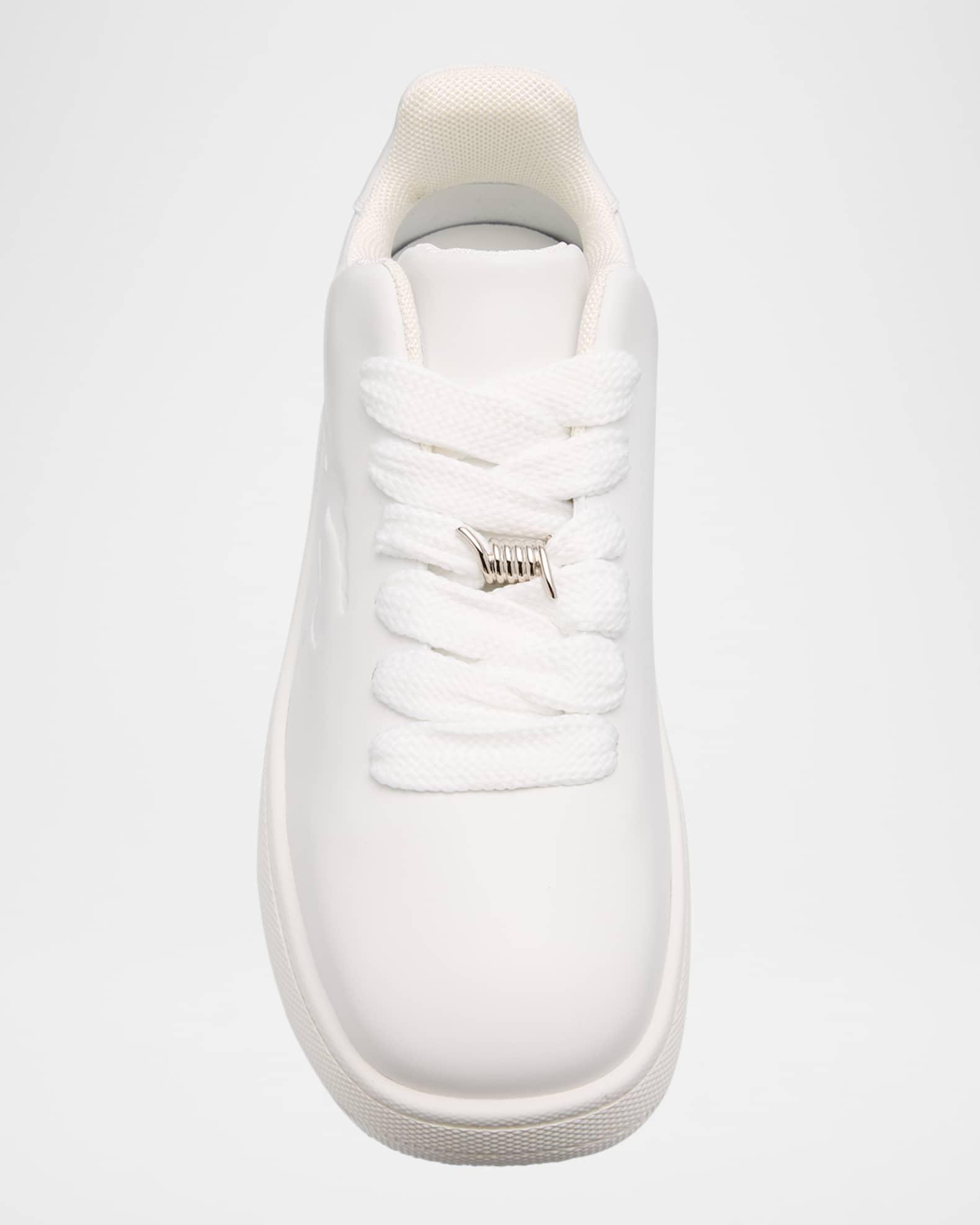 Men's Leather Box Low-Top Sneakers Product Image