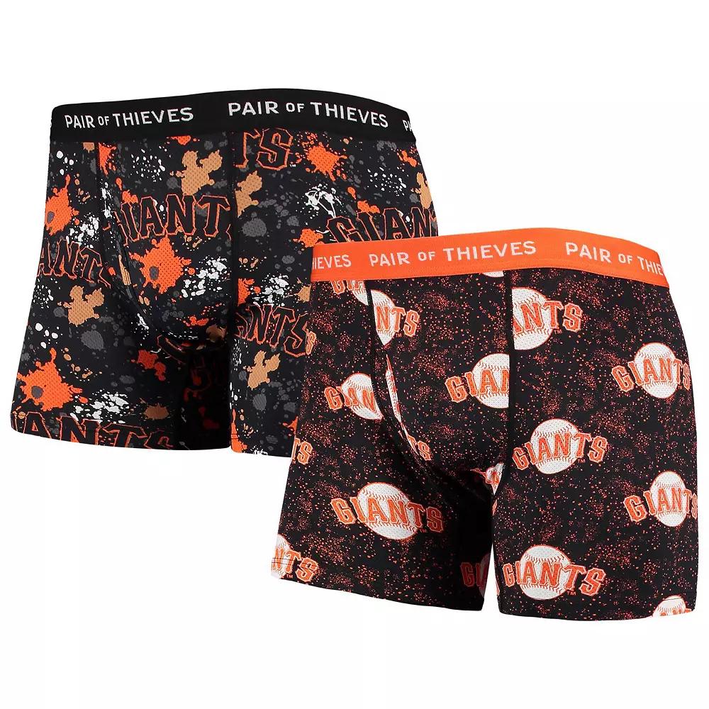 Mens Pair of Thieves San Francisco Giants Super Fit 2-Pack Boxer Briefs Set Product Image