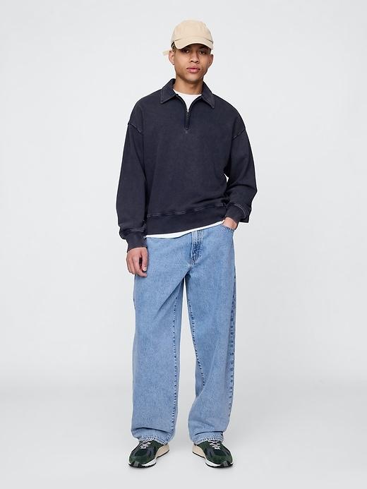 Heavyweight Oversized Quarter-Zip Pullover Product Image