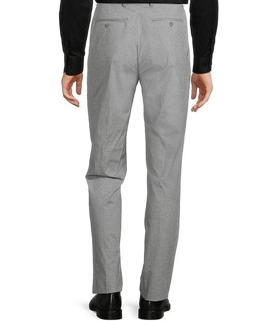 Hart Schaffner Marx New York Modern Fit Stretch Flat Front Solid Dress Pants Product Image