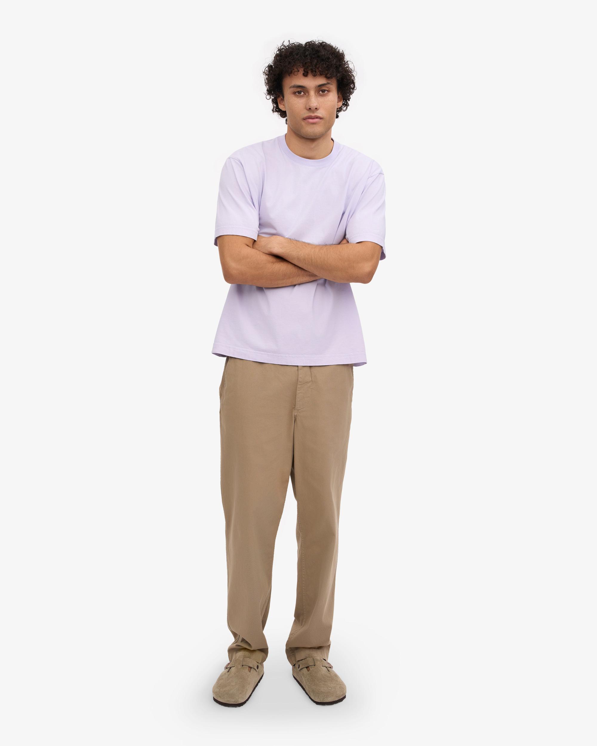 Oversized Organic T-Shirt - Soft Lavender Product Image