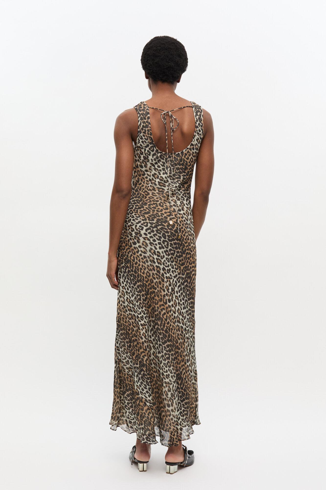 Leopard Print Maxi Dress Product Image