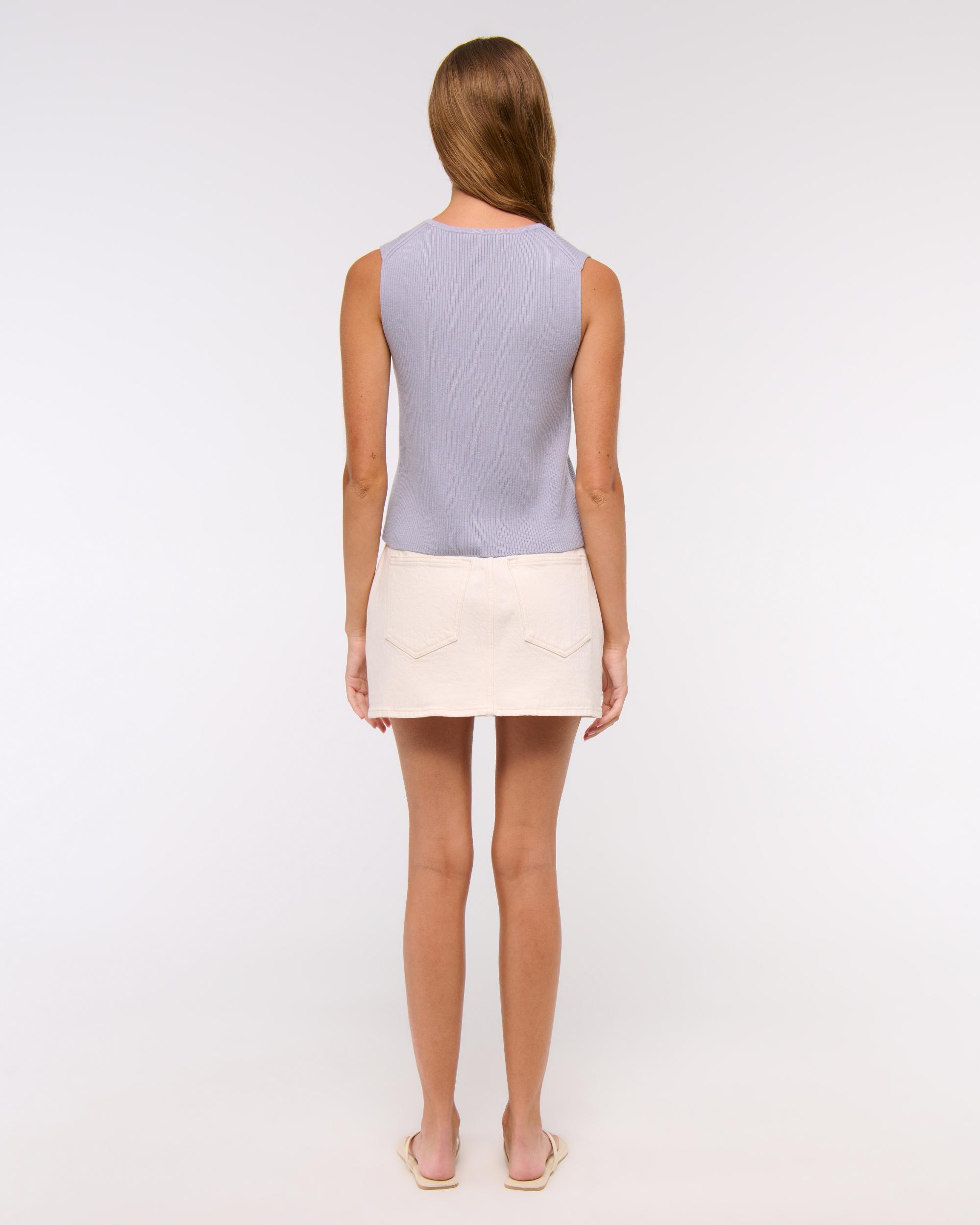 Tie-Front V-Neck Sweater Vest Product Image