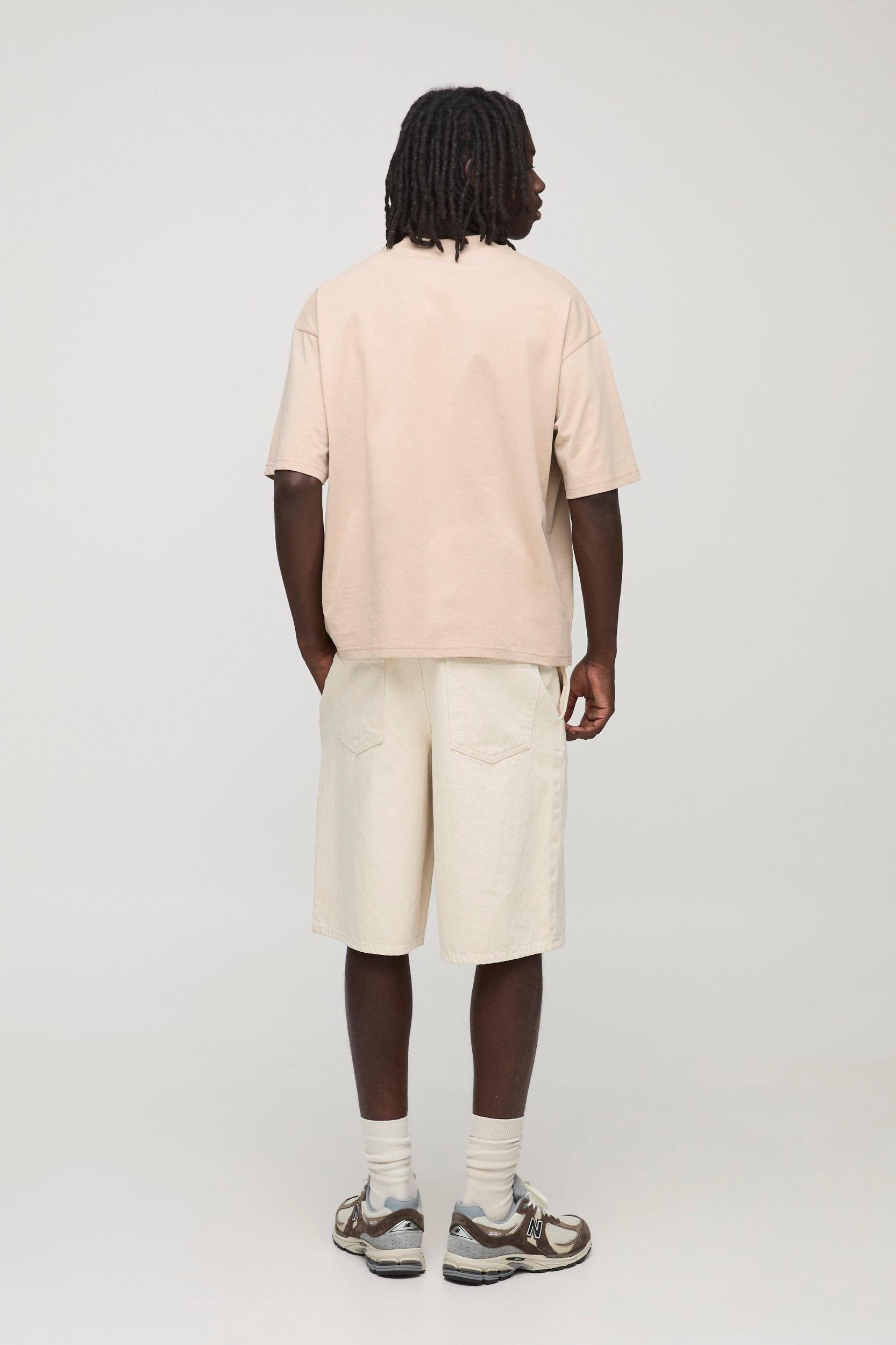 MAN. Oversized Boxy Extended Neck T-Shirt | boohooMAN USA Product Image