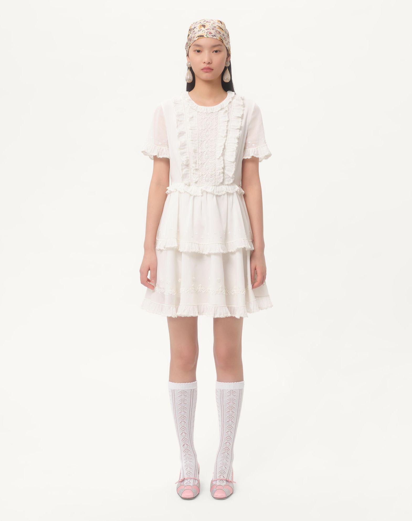 Short Embroidered Organza Dress Product Image