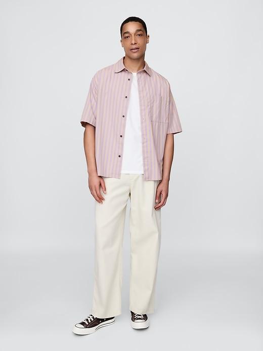 Organic Cotton Oversized Poplin Shirt Product Image