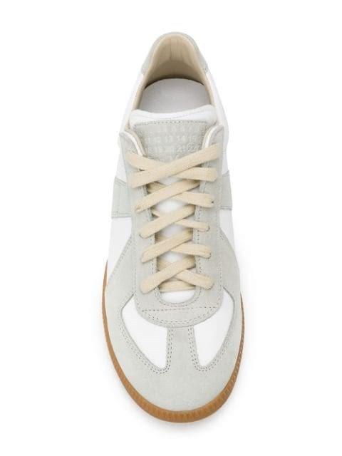 MAISON MARGIELA Bicolor Leather Replica Sneakers In White Product Image