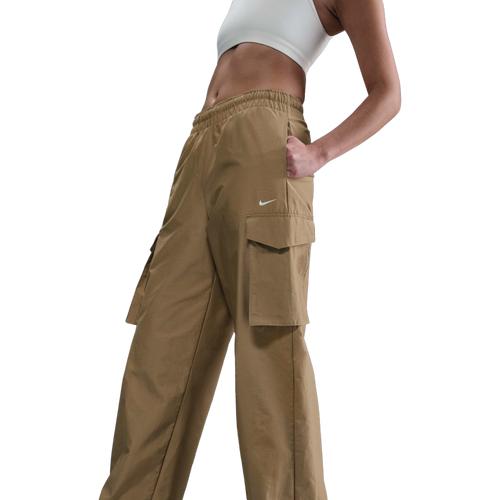 Nike Womens Nike NSW EVRTHNG Woven Mid Rise Cargo Pants - Womens Parachute Beige/White Product Image
