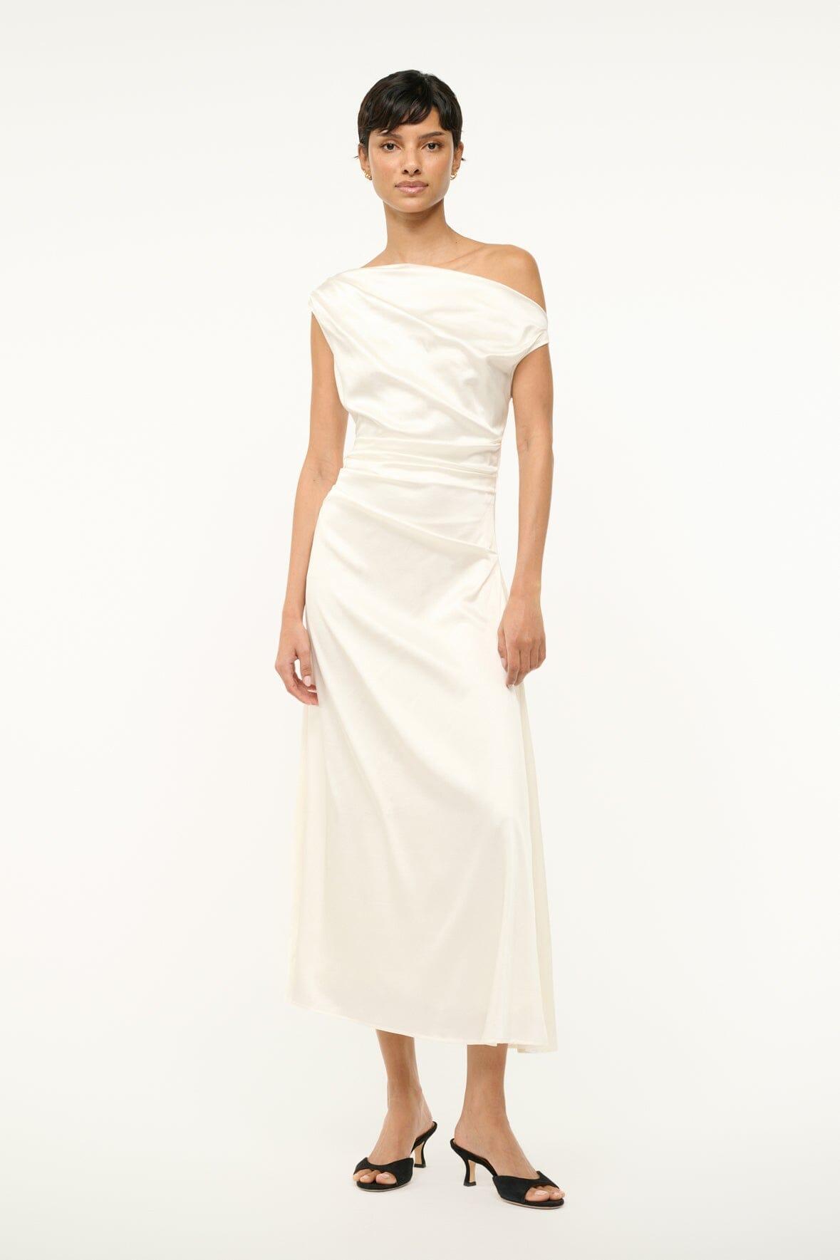 PHARE SILK DRESS | IVORY Product Image