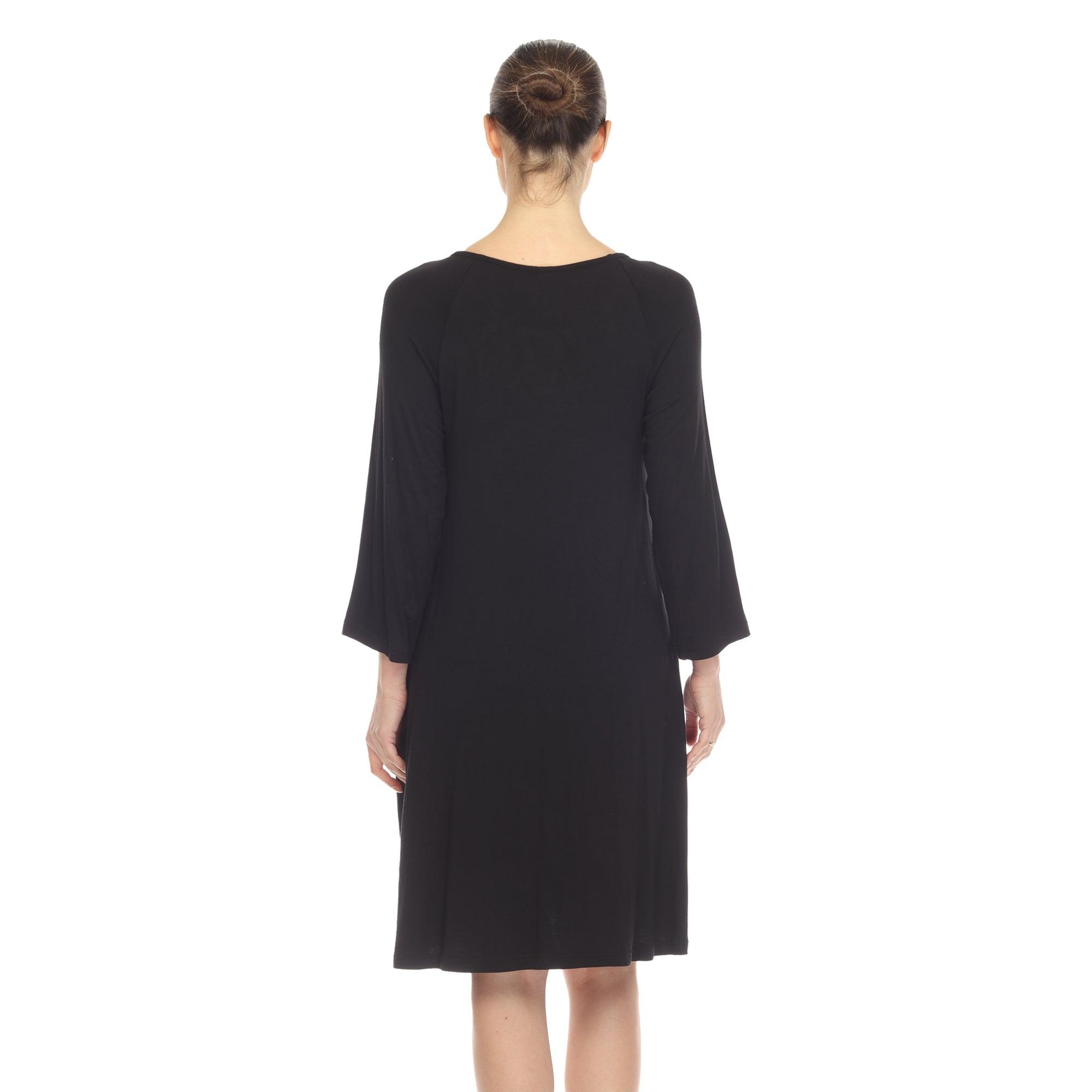 Criss Cross Neckline Swing Midi Dress Product Image