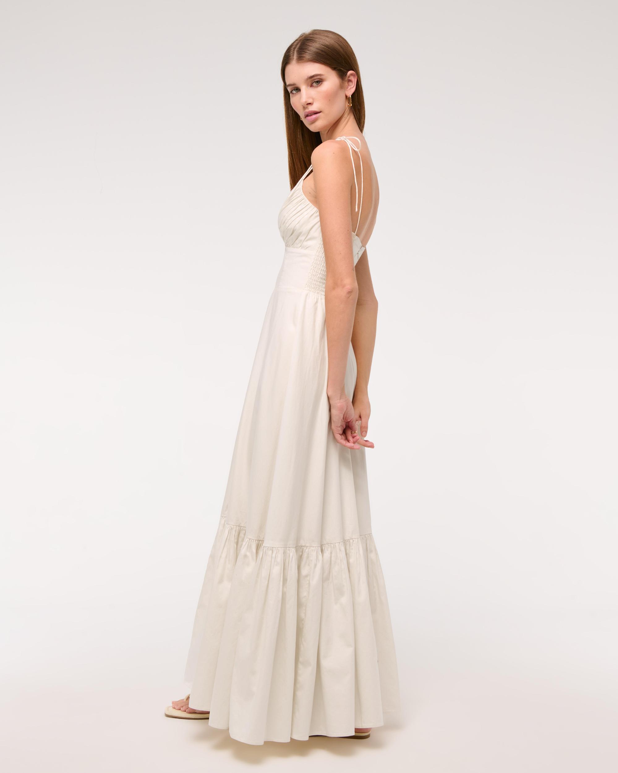 Tie-Strap Tiered Maxi Dress Product Image