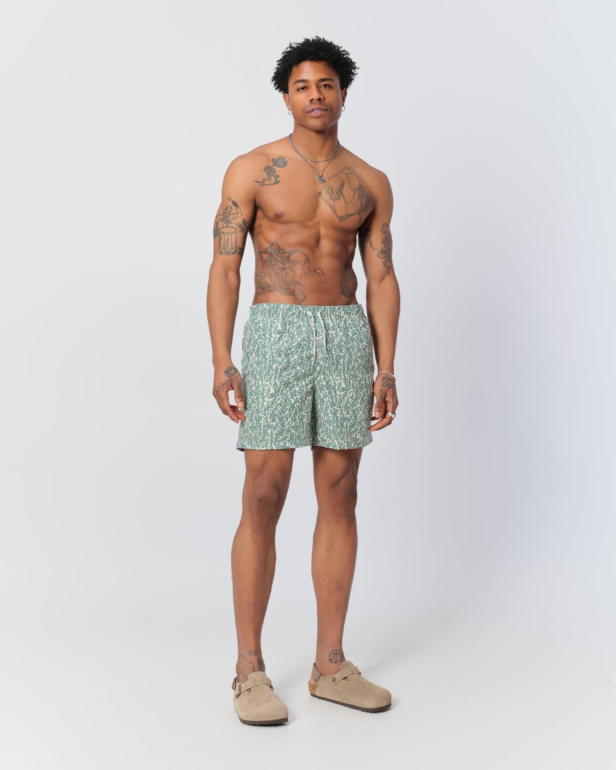 Thyme Tropic Camo Swim Trunk Product Image