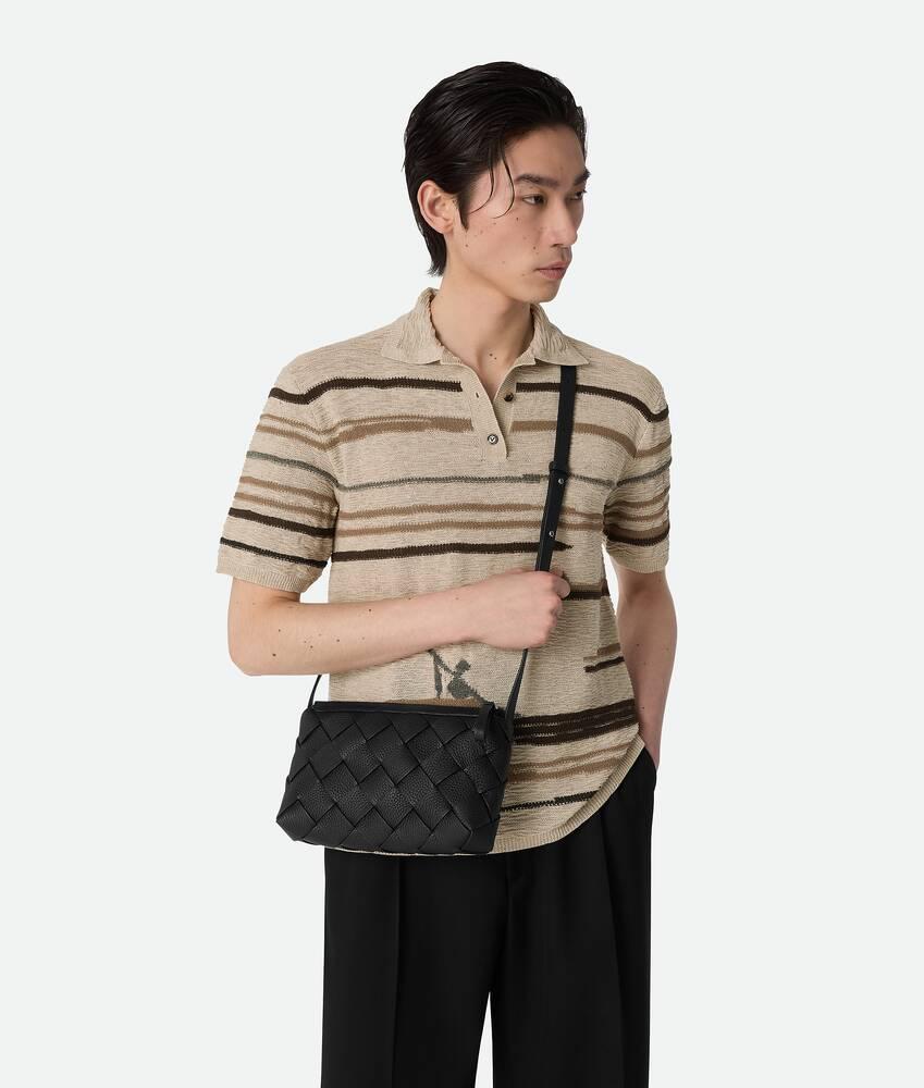 Men's Diago Zipped Messenger in Black Product Image