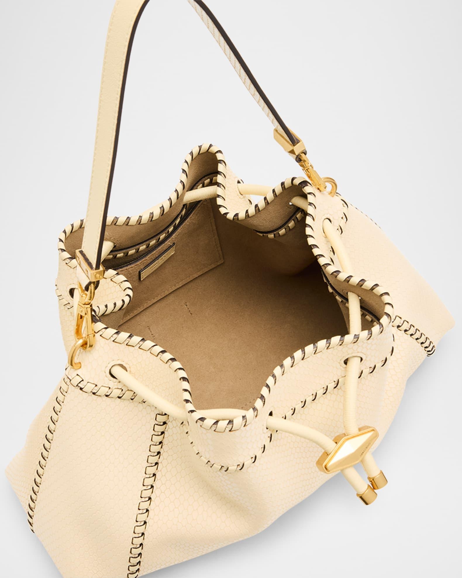 Bon Bon Drawstring Printed Leather Bucket Bag Product Image