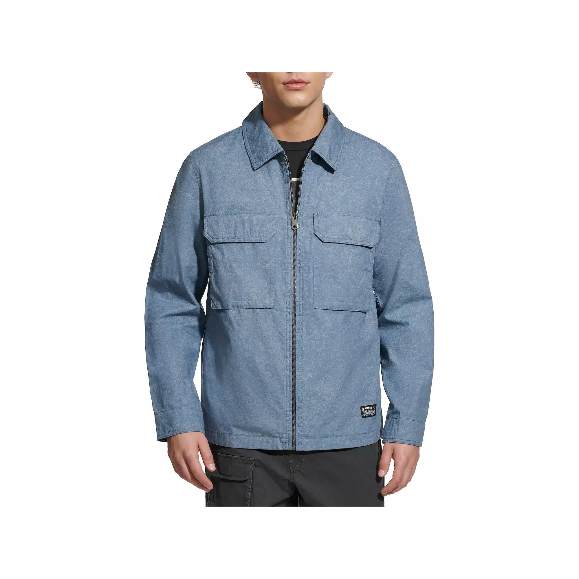 Men's Levi's® Lightweight Cotton Shacket, Size: XXL, Blue Print Product Image