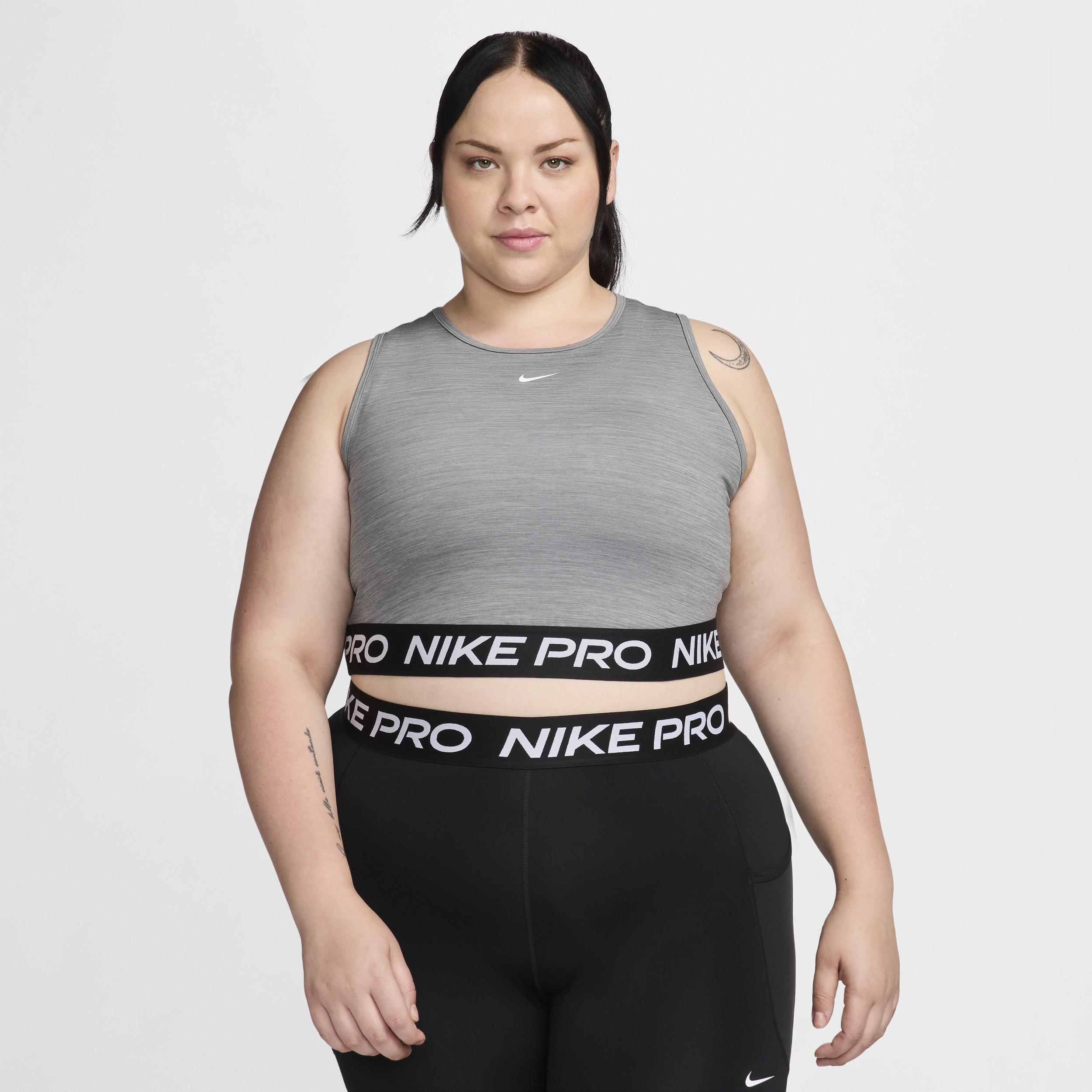 Women's Nike Pro Dri-FIT Cropped Tank Top (Plus Size) Product Image