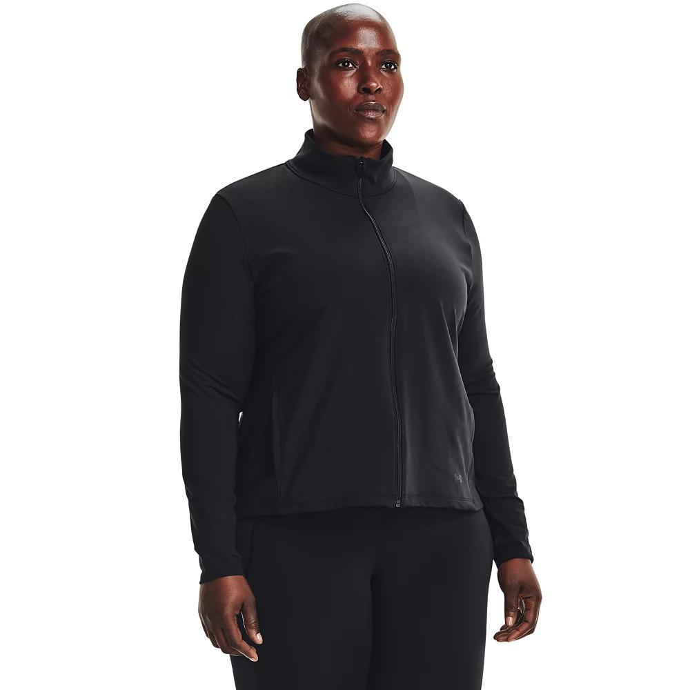 Plus Size Under Armour Motion Full-Zip Jacket, Women's, Size: 2XL, Black Product Image