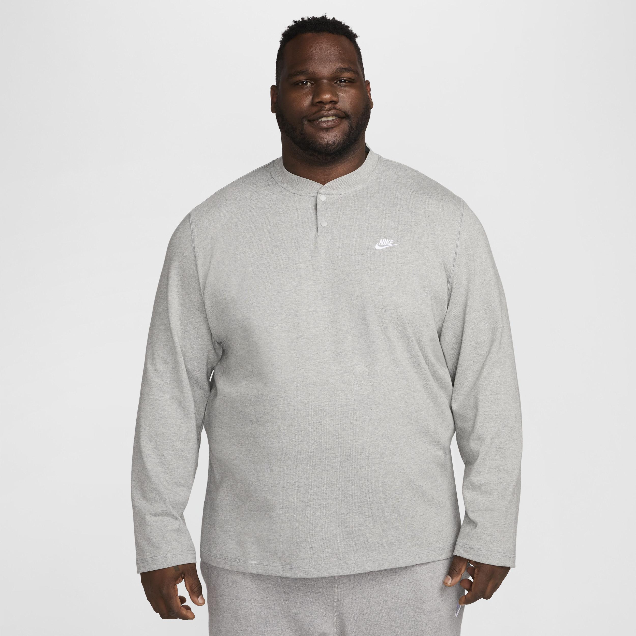 Nike Mens Club Long-Sleeve Henley | FZ6630-063 Product Image