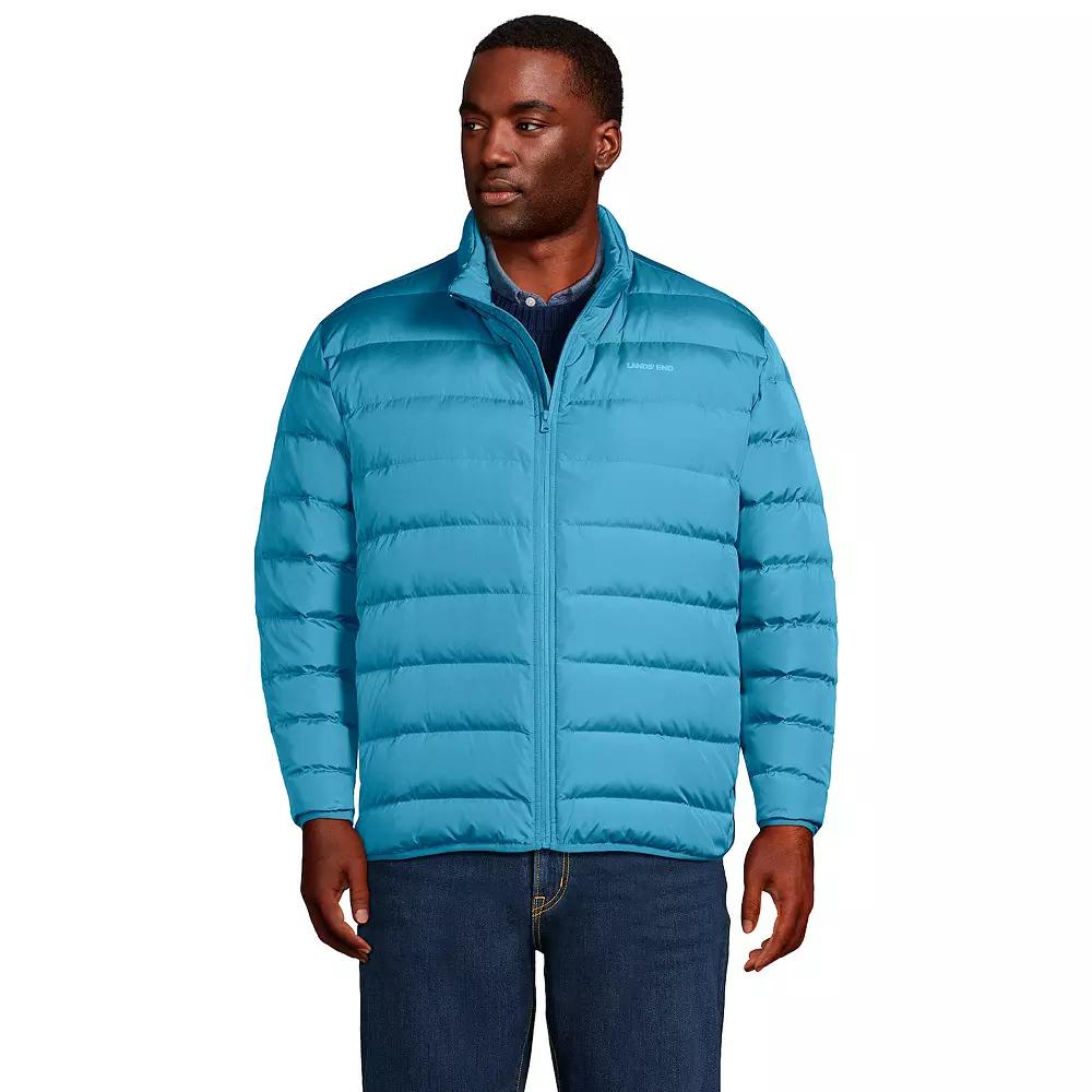Big & Tall Lands' End Big Down Puffer Winter Coat, Men's, Size: 3XB, Muted Blue Product Image