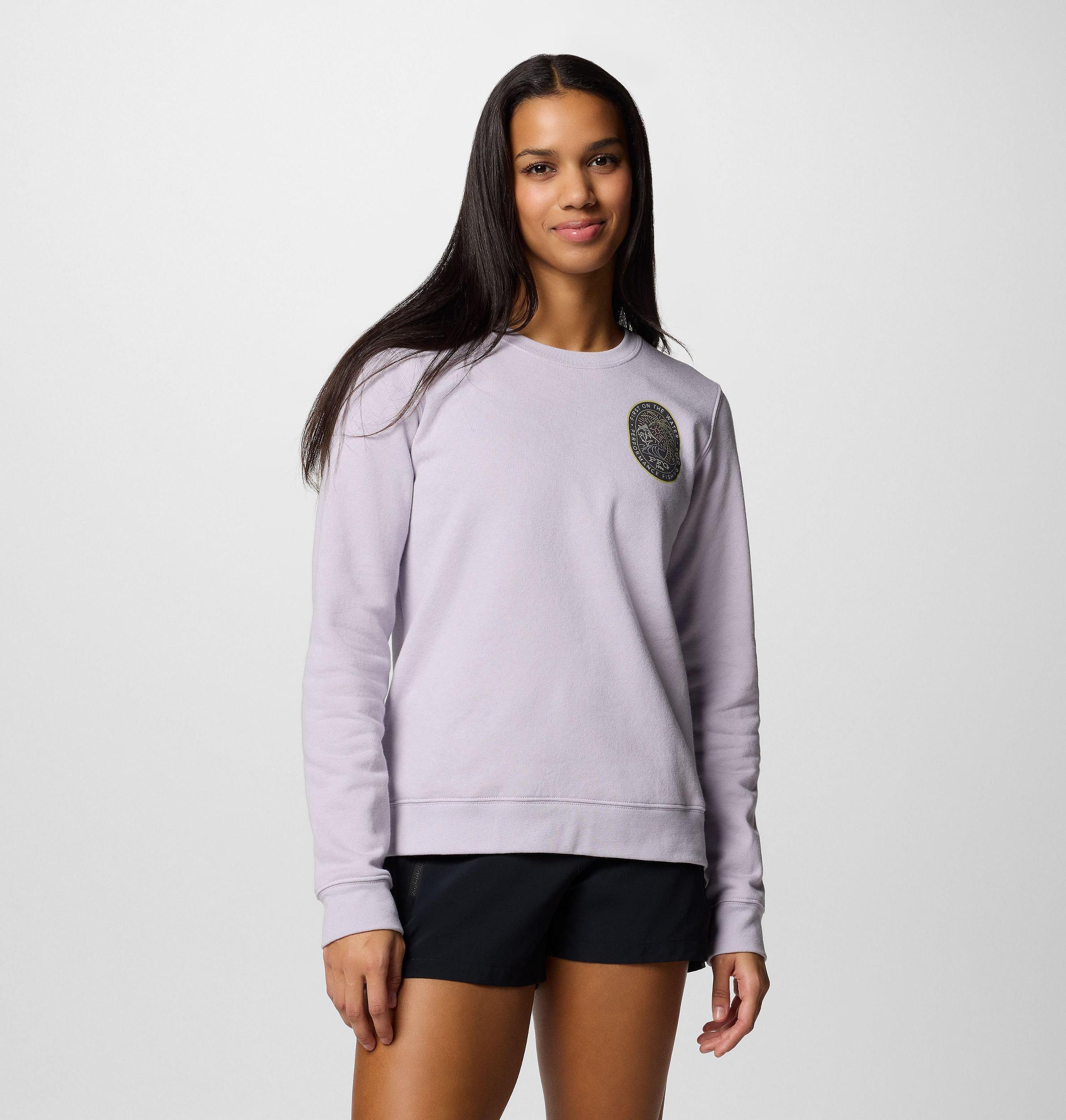 Columbia Womens PFG Graphic Sweatshirt Crew- Product Image