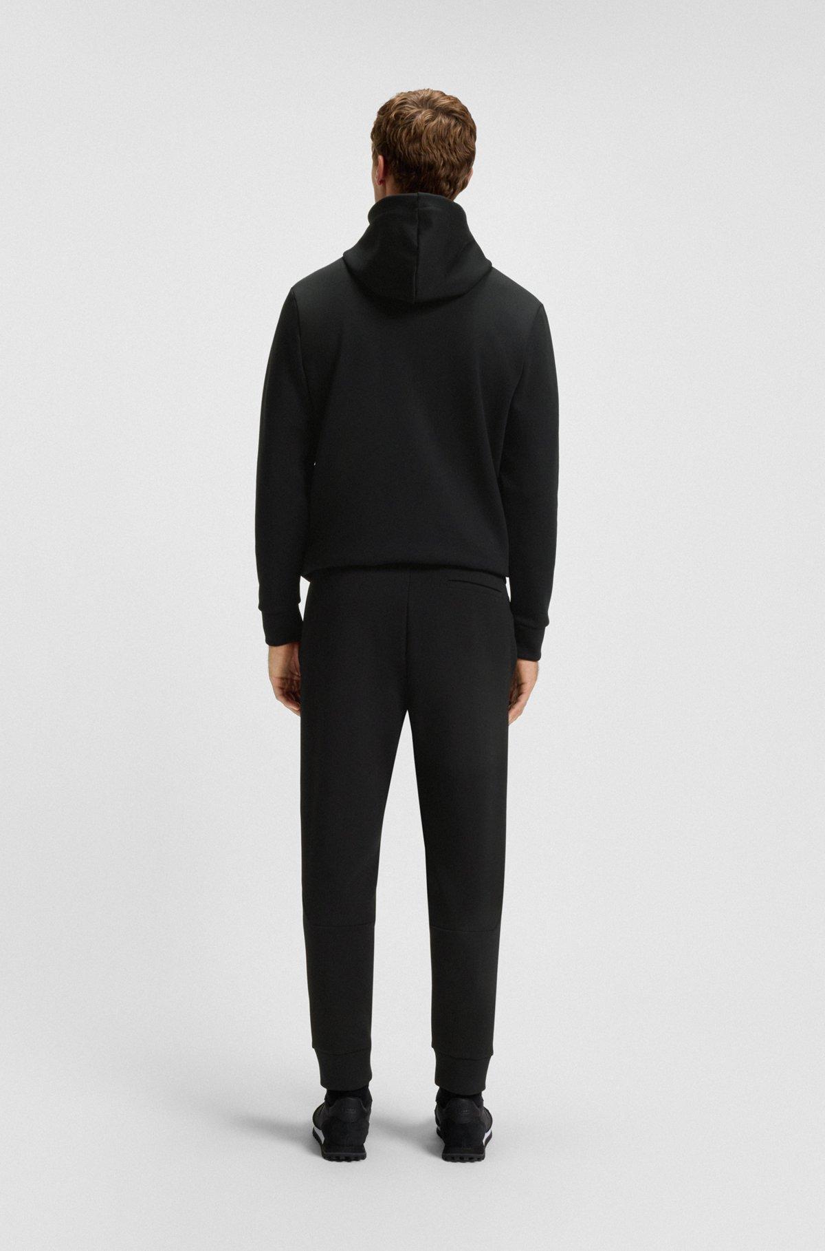 Cotton tracksuit bottoms with striped trims Product Image