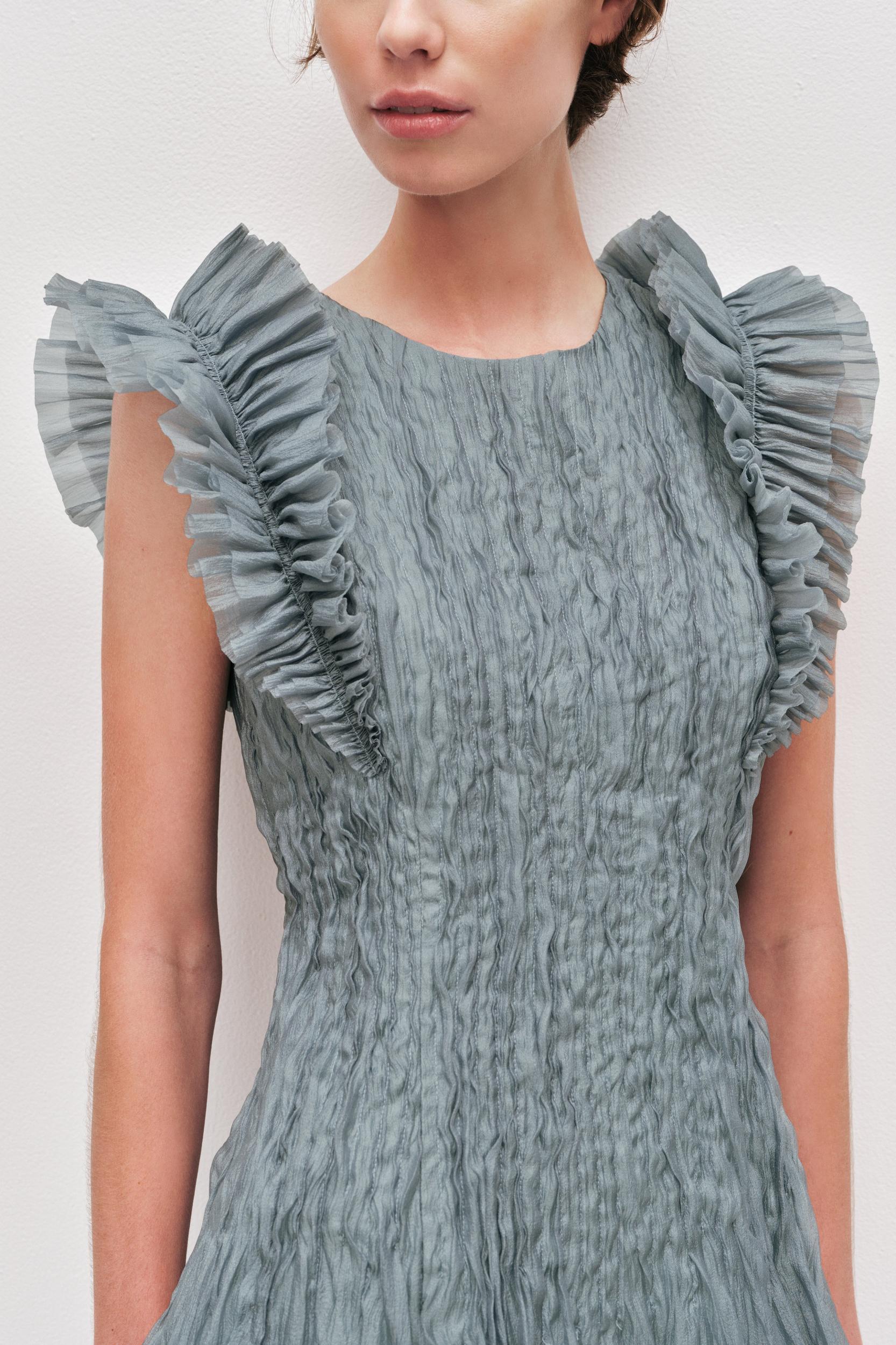 Mathilde Maxi Dress-DUCK EGG / 4 Product Image