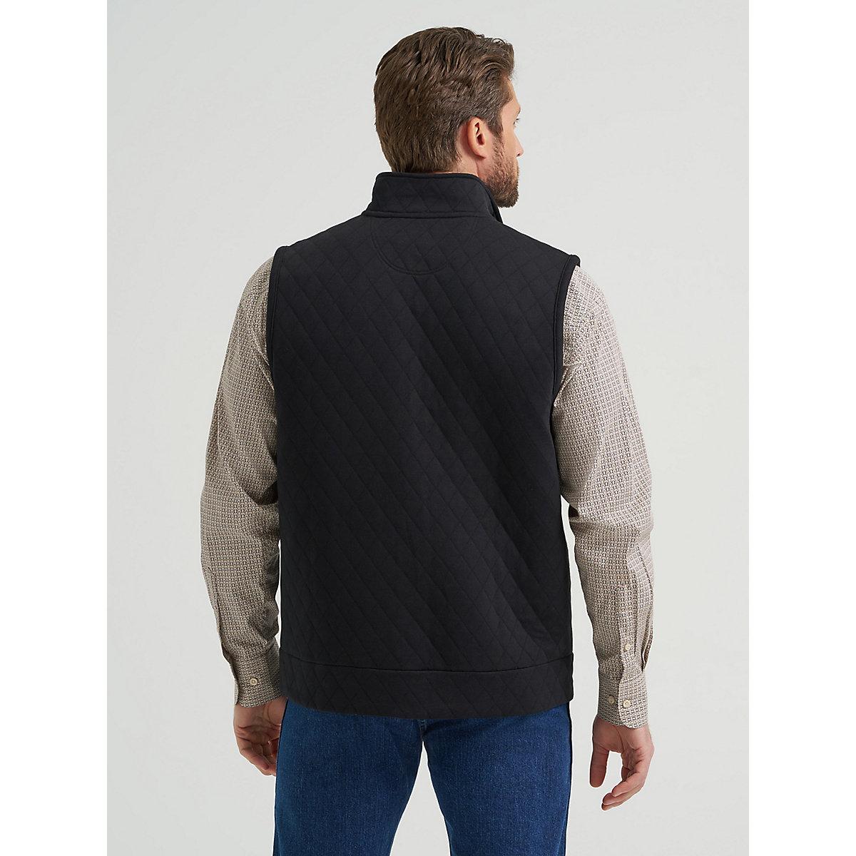 Men's George Strait Zip Front Solid Knit Vest in Tan Product Image