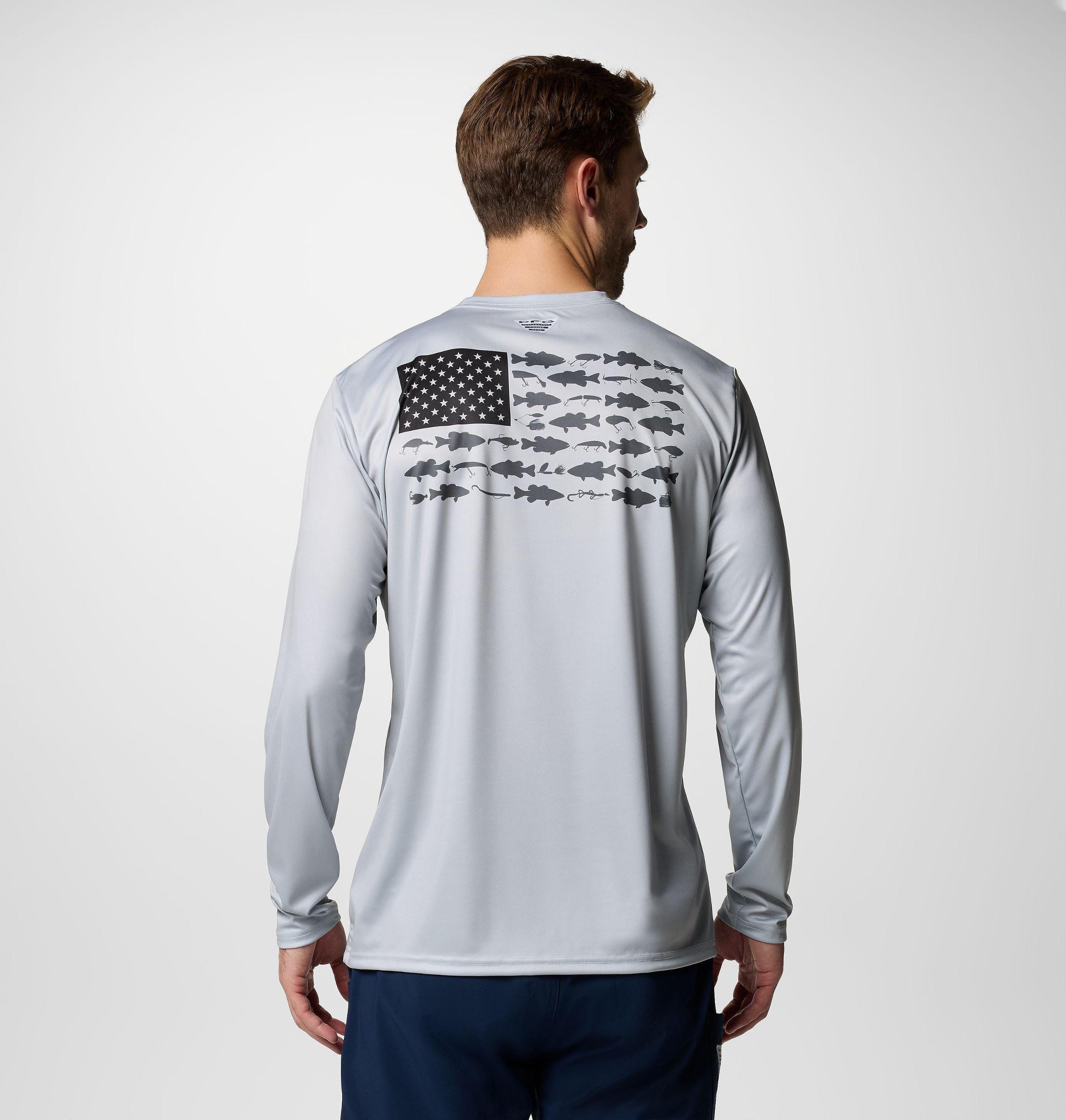 Columbia Men's Terminal Tackle PFG Fish Flag Long Sleeve Shirt- Product Image