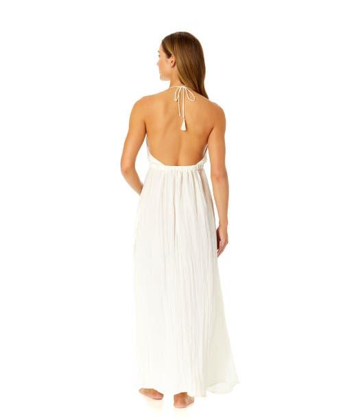 Anne Cole Women's V Neck Jewel Maxi Dress With Spaghetti Straps Cover Up Product Image