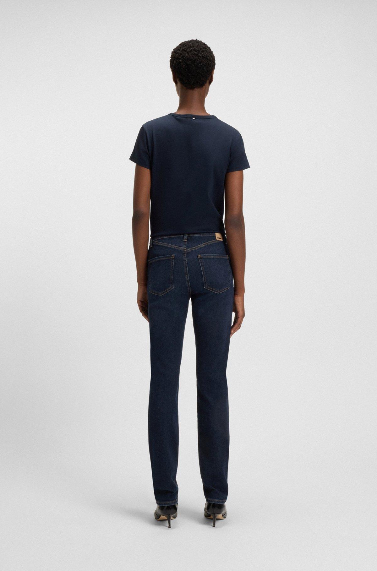 Slim-fit jeans in mid-blue stretch denim Product Image