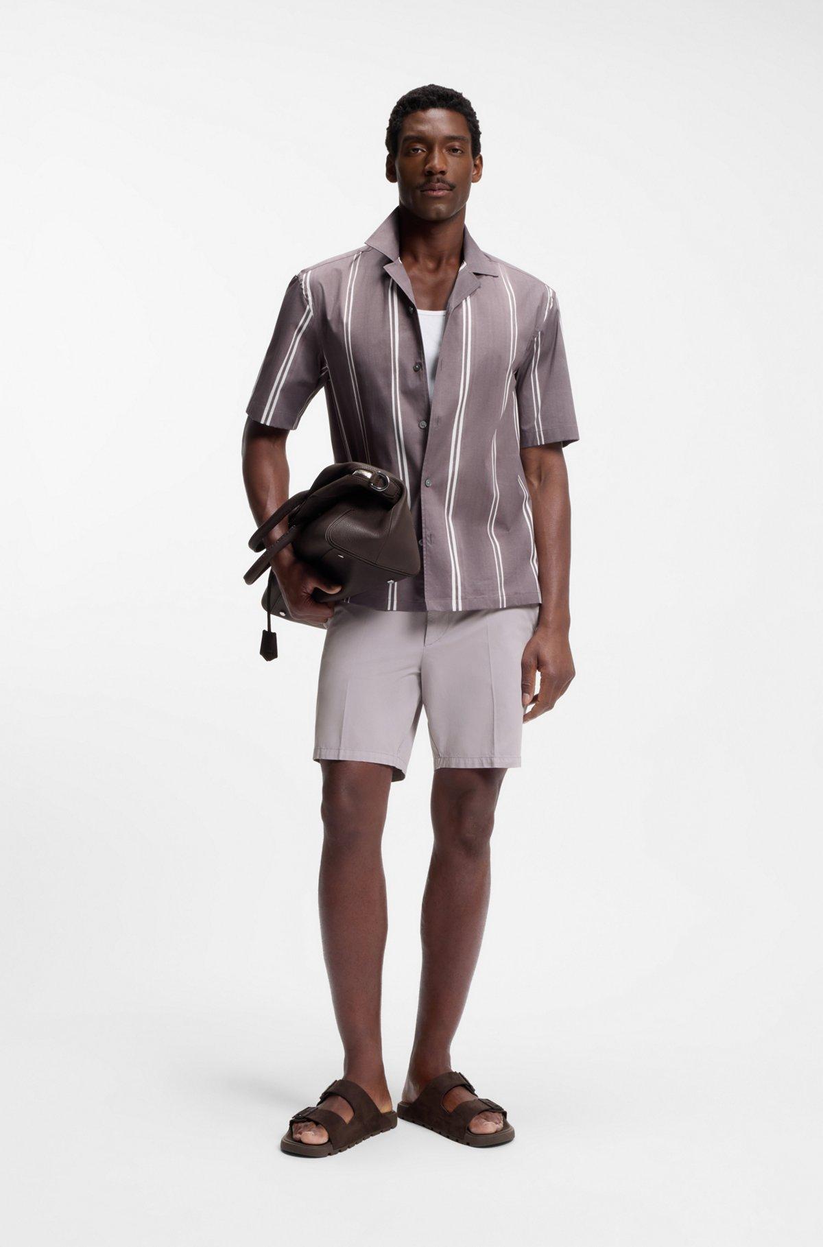 Modern-fit shorts in stretch-cotton twill Product Image