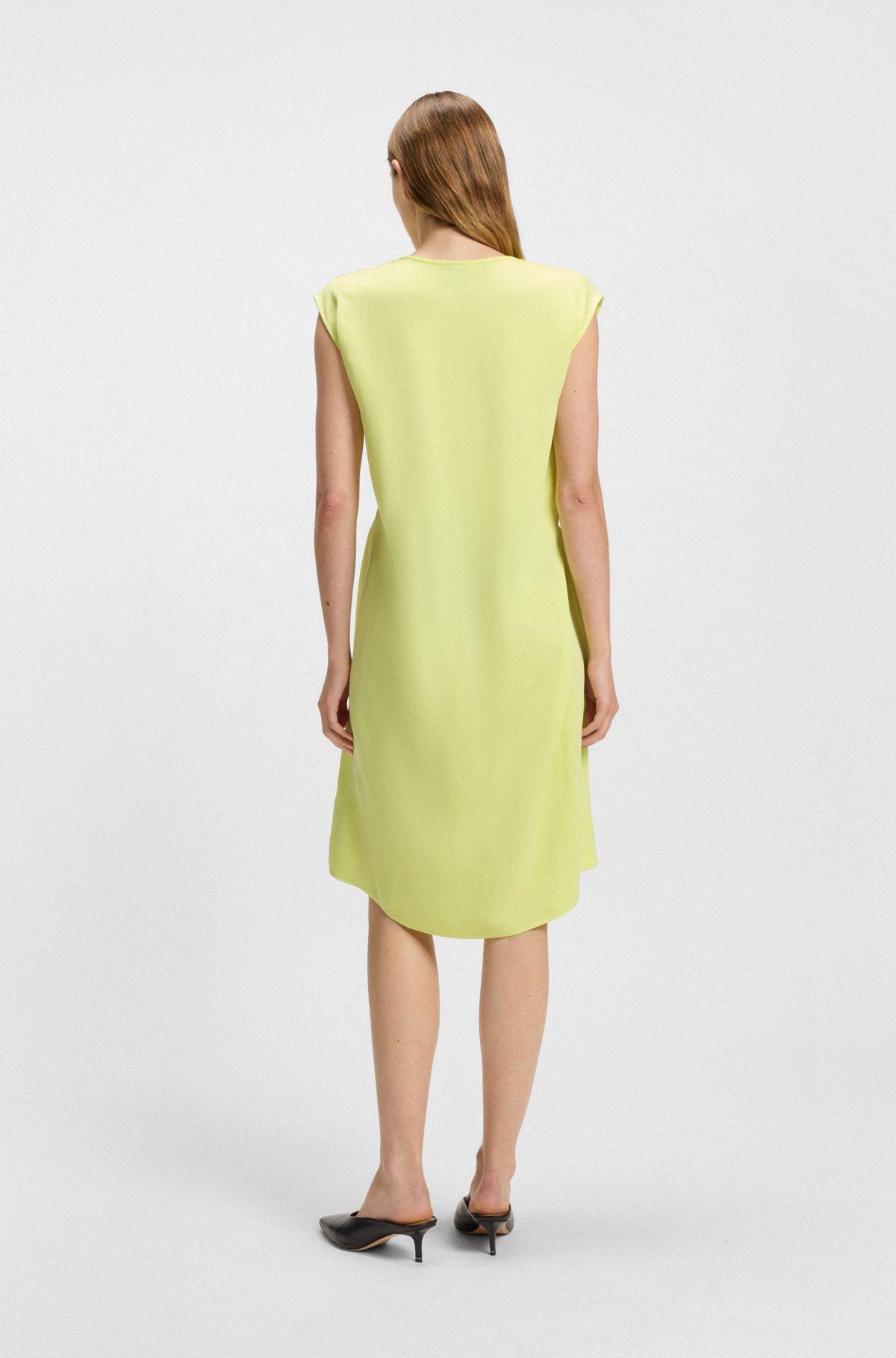 V-neck dress with integrated belt Product Image