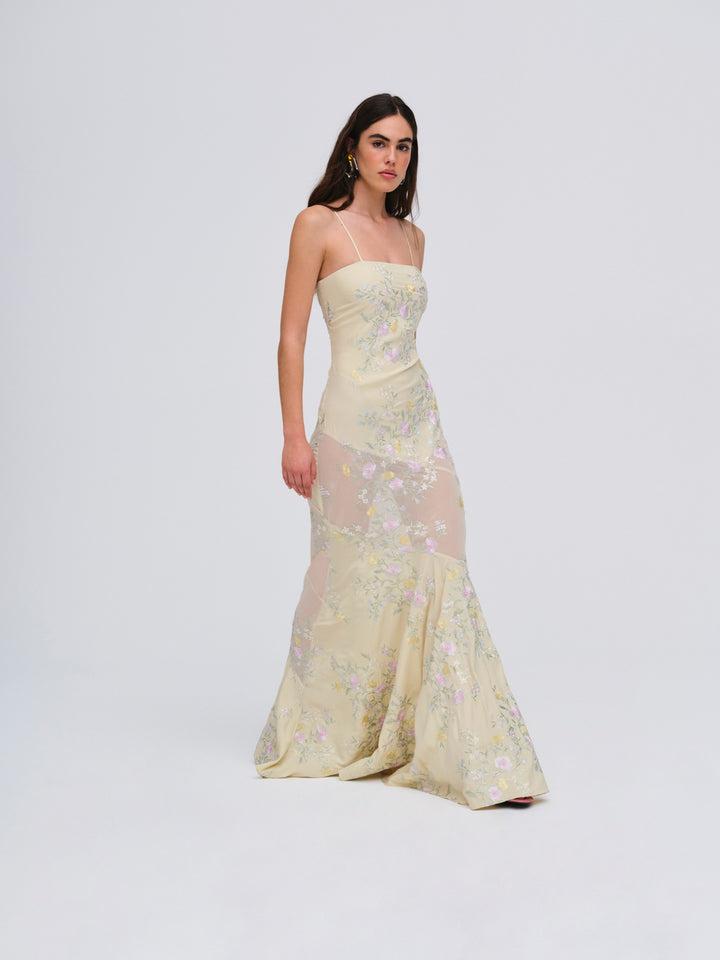 Jacqueline Maxi Dress — Yellow Product Image