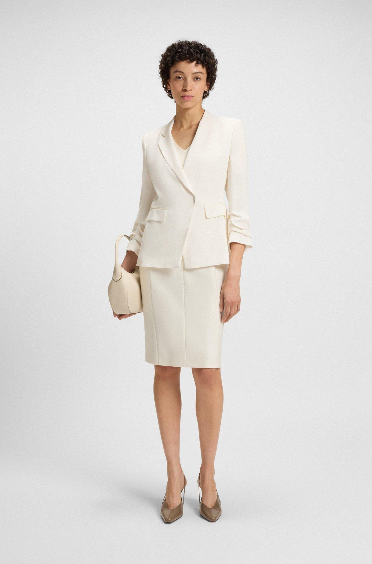 Slim-fit blazer with press-stud closure Product Image