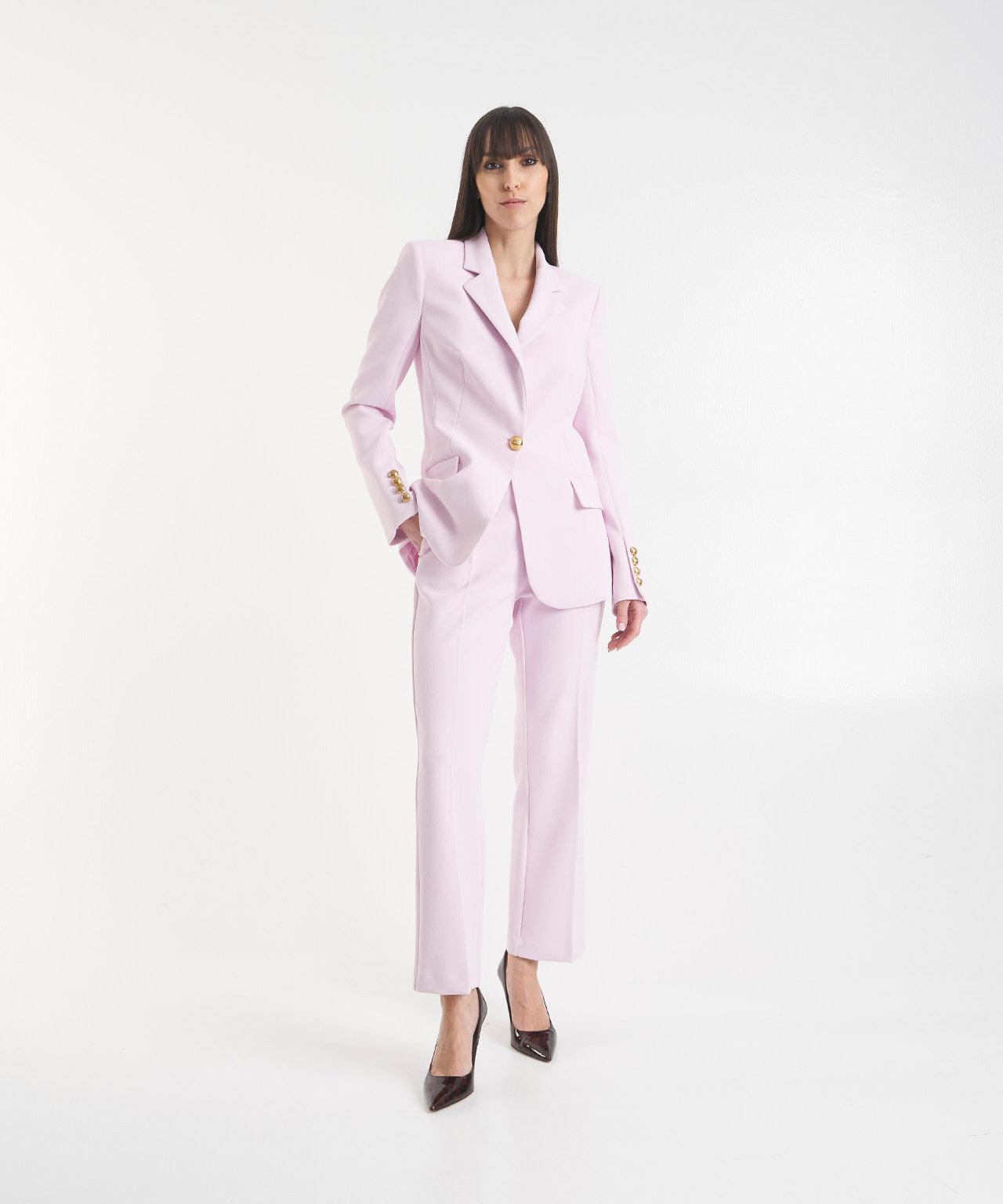 Cropped crêpe trousers Product Image