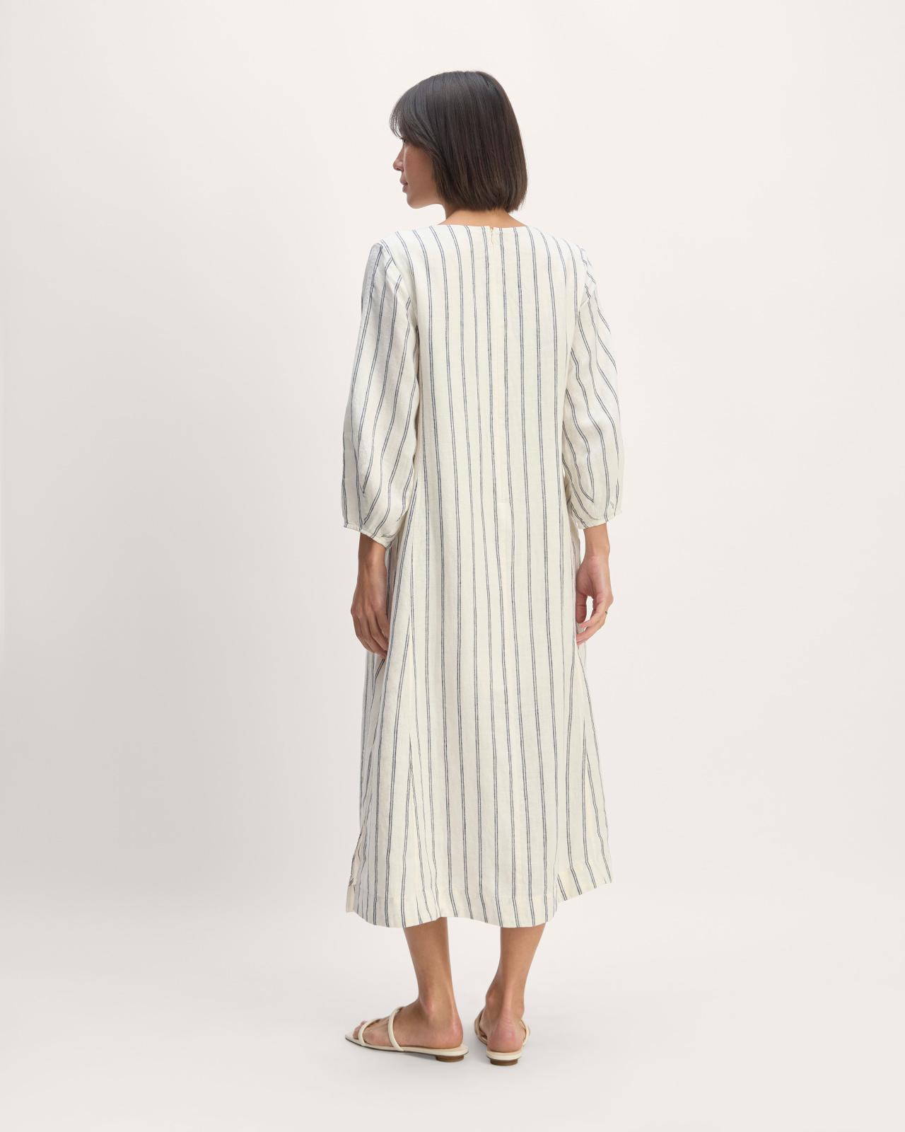 The Linen A-Line Midi Dress Product Image