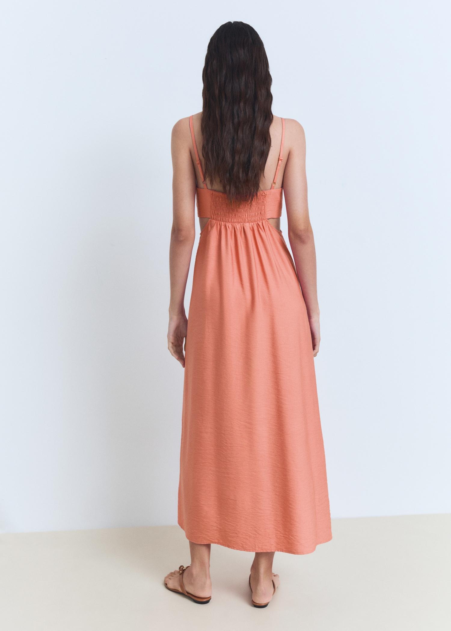 Midi-dress with cut-out - Women | MANGO USA Product Image