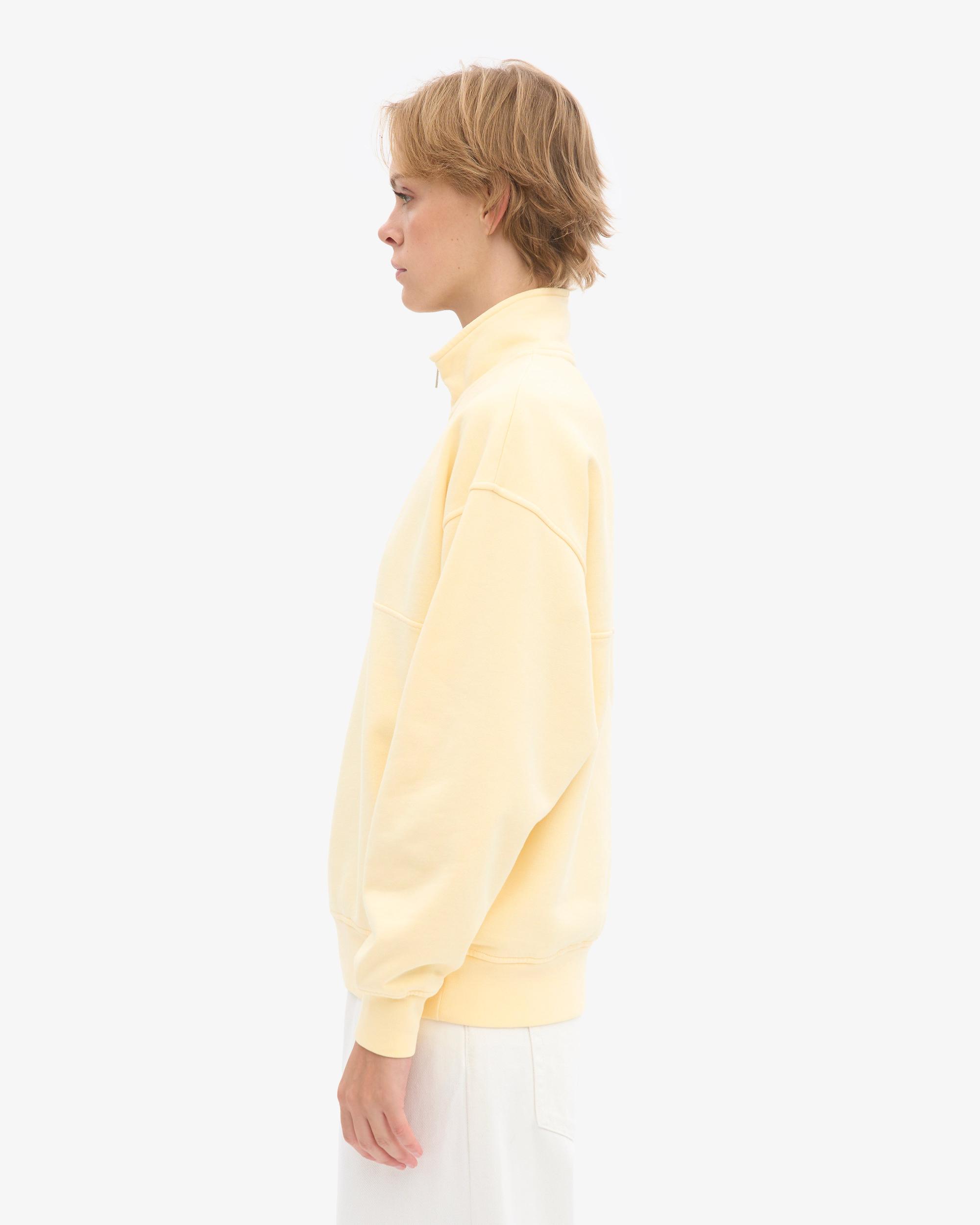 Organic Quarter Zip - Soft Yellow Product Image