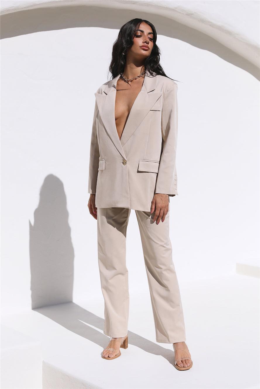 Style Staple Blazer Beige Product Image