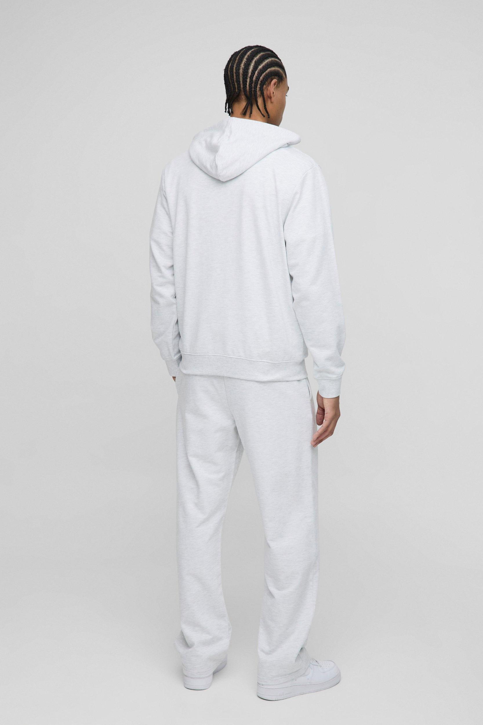 260GSM Loopback Basic Regular Fit Over The Head Hoodie | boohooMAN USA Product Image